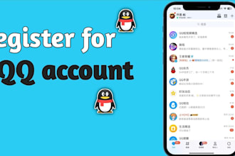 help you create and register qq account