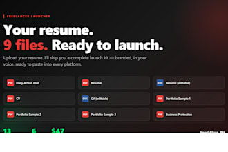 turn your resume into a complete ai powered freelancer launch kit