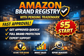 do amazon brand registry with pending trademark and uspto trademark registration
