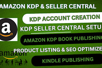 create and fully setup your amazon KDP account for kindle publishing setup