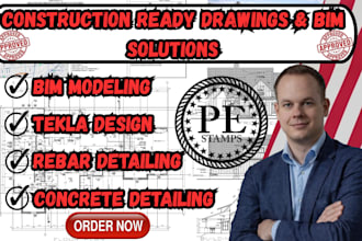 stamped concrete detailing,bim modeling,rebar detailing,tekla structure design