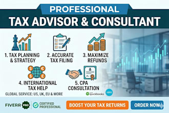 be your expert tax advisor for tax planning, filing, and CPA consulting