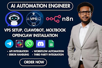 set up install open claw clawdbot, set up openclaw ai, moltbook n8n automation