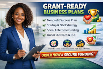 grant ready nonprofit startup ngo social enterprise funding donor business plan