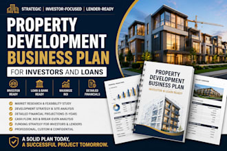 write a property development business plan for investors and loans