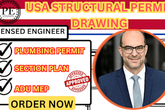 structural permit, blueprint,adu mep,interior plan,section plan,plumbing plan
