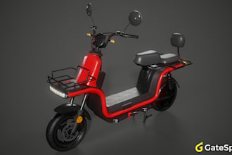 create custom 3d electric bike model 3d bike animation 3d rendering