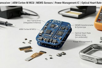 ble wearable pcb, smart medical device, iot hardware, arduino, esp32 prototype