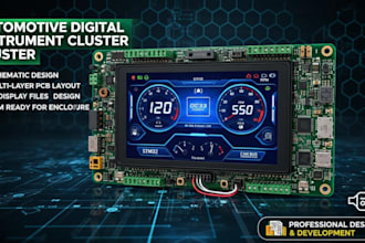 automotive digital instrument cluster using stm32 with can bus and tft display