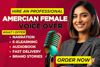 record a professional female voice over for romance and drama audiobooks