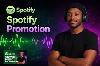 promote your spotify music real music listners  and organic audience growth