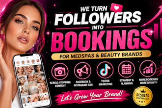 do social media marketing manager for medspa, beauty and hair extension brand