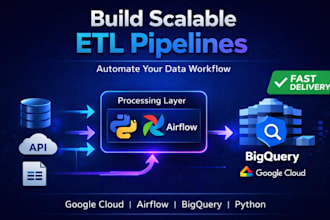 build scalable etl data pipelines using google cloud, airflow, and python