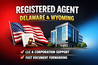 be your delaware or wyoming registered agent for llc or corporation