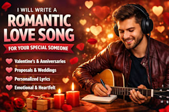 write a custom song for holidays, birthdays, events or special occasions