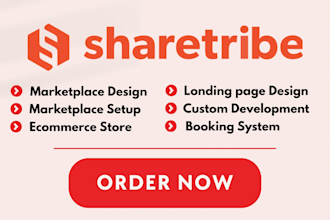 build a custom sharetribe marketplace with flex go mvp development weweb develop