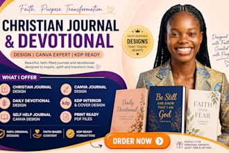 canva christian journal,daily devotional,canva self help,canva journal KDP