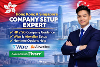 register your hong kong or singapore company with airwallex, wise, and nominee