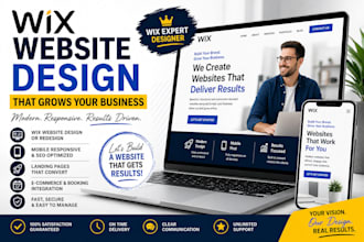 design or redsign wix website that grows your business and gets clients
