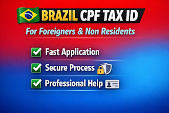 obtain brazil cpf tax id for foreigners and non residents