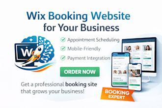 create a wix booking website for your business