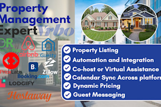 setup listing on booking com, lodgify, vrbo, hostaway, ownerrez, and airbnb