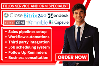 automate close suitecrm bitrix24 nimble odoo zendesk capsule zapier integration