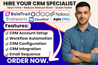 setup boldtrail vendasta odoo crm automation clinchpad noloco agile crm 17hat