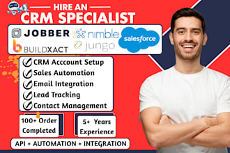setup salesforce crm jungo automation nimble crm buildxact jobber integration