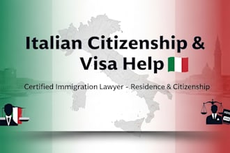 certified italian immigration lawyer for citizenship, visa, residence
