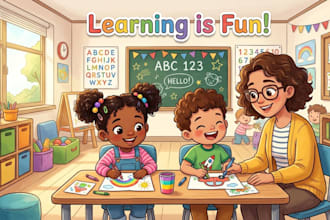 children story book illustration children story children story book illustration