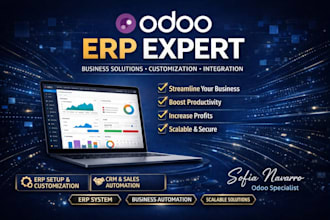 do odoo development, customization, integration, modules, python and erp setup
