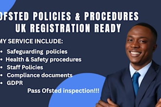 create ofsted policies and procedures for UK registration