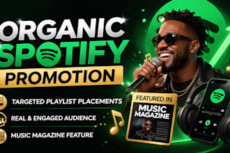 do organic spotify playlist promotion and real streams growth