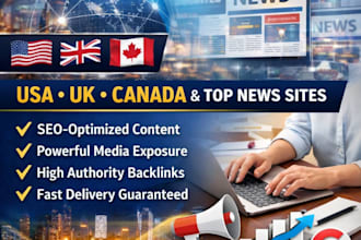 distribute your press release on USA top news sites with SEO backlinks