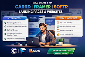 create carrd framer softr carrd website landing page fix framer website design