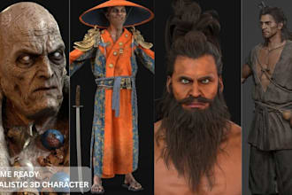 do 3d game character 3d character modeling 3d game art for unity unreal engine