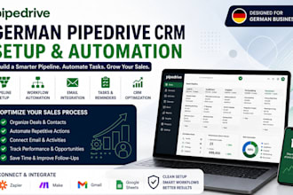setup german pipedrive CRM, pipedrive workflow automation integrate pipedrive