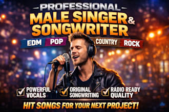 be professional male singer jazz, blues, gospel singer