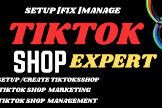 fix tiktok shop, manage tiktok shop set up tiktok shop dropshipping marketing