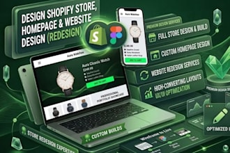 do shopify store design, shopify homepage redesign shopify website design