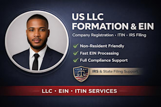 do us llc formation, company registration, ein, itin individual taxpayer number