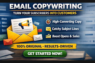write persuasive sales email sequences and email copy that converts