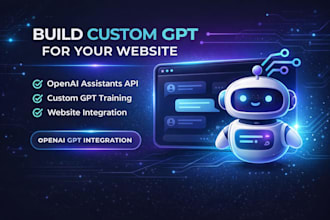 create and integrate a custom gpt ai chatbot to automate support on you website