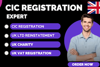 do cic registration, UK ltd registration, UK ltd reinstatement, UK charity