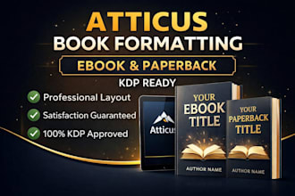 professional atticus book formatting for ebook and paperback
