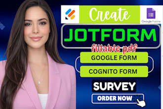 create jotform, google form, cognito form, typeform,