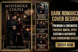 design premium dark romance book ebook cover gothic romance book cover design