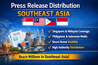 distribution press release to southeast asia singapore, malaysia indonesia