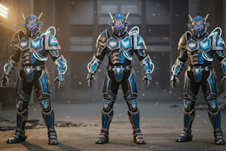 do cosplay creation, cosplay prop, cosplay helmet, cosplay armor, model anime